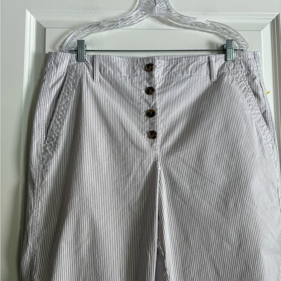 Talbots Women’s Button Fly Striped Pants - Picture 3 of 6